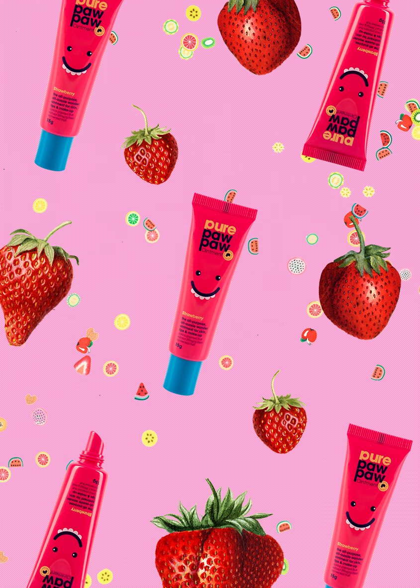 Stawberry-15g_Flat strawberry paw paw ointment
