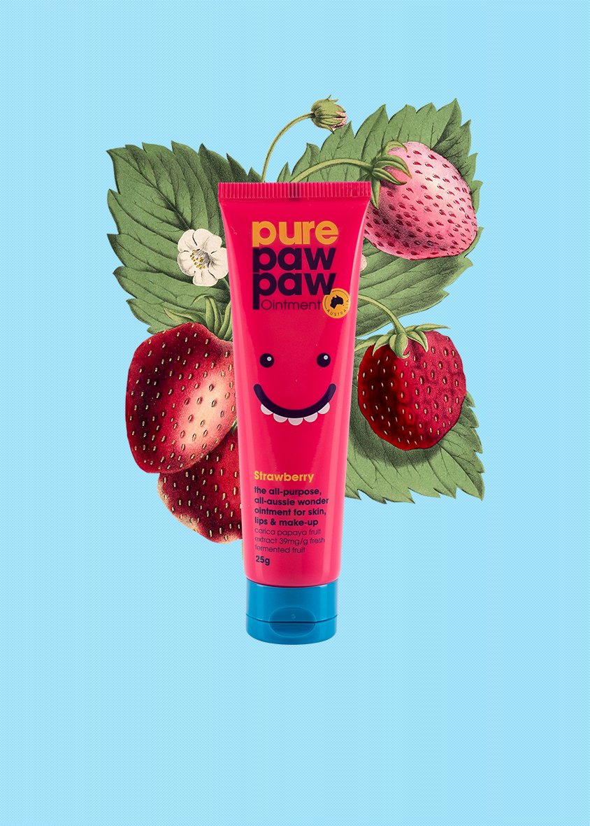 Stawberry-25g_Solo paw paw strawberry lotion